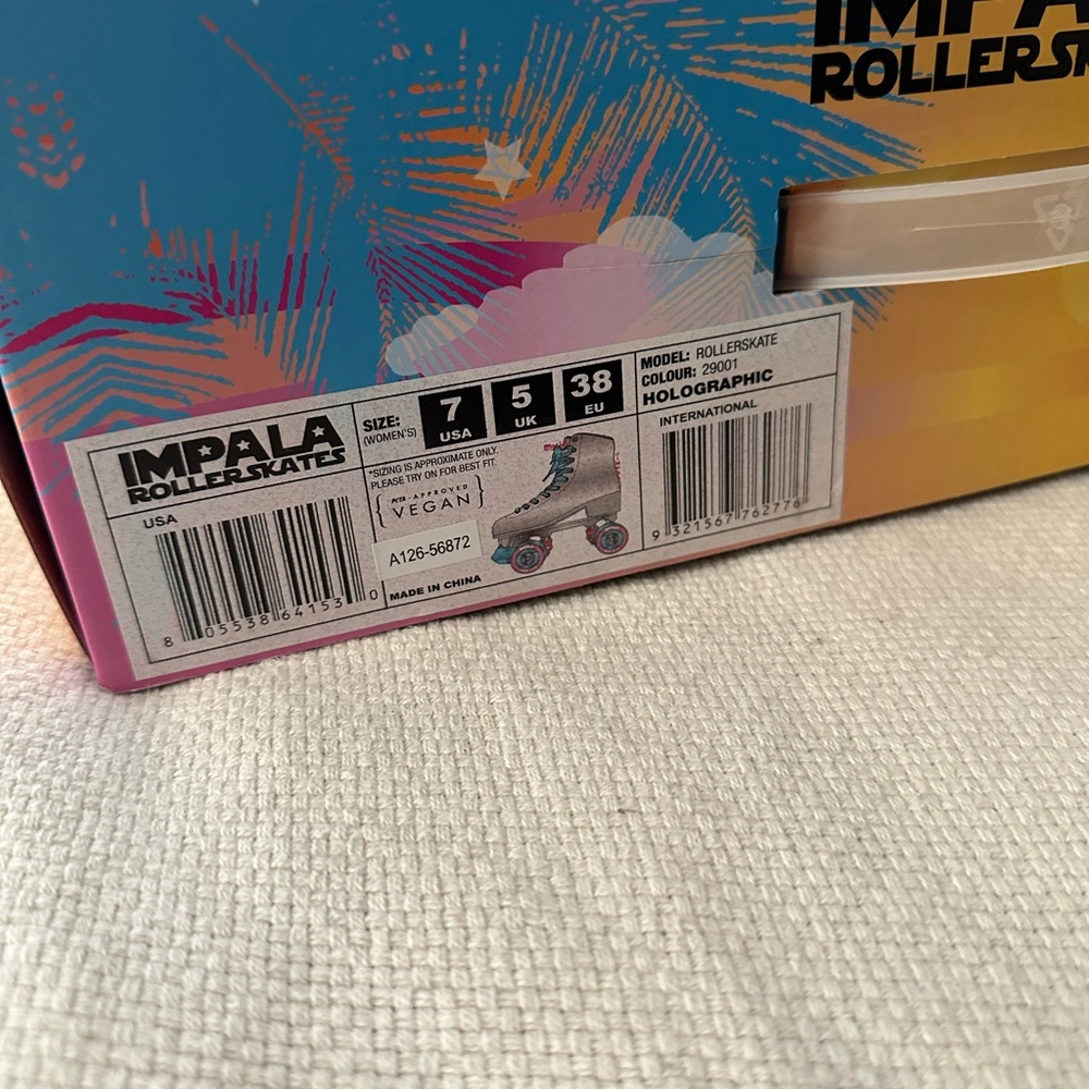 BNIB! Impala Holographic Roller Skates - size 7 - Picture 7 of 14